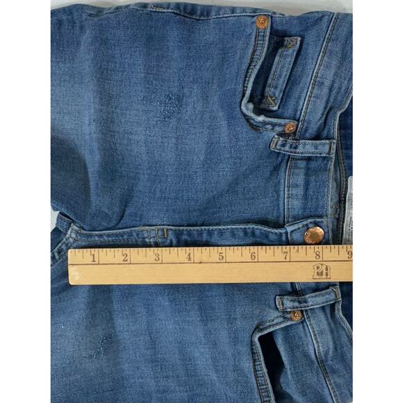 Free People Womens Skinny Ankle‎ Jeans Size 25 Distressed Frayed Hem Low Rise - Picture 7 of 8